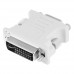 DVI  I Male Dual  Link 24   5 to 15 Pin VGA Female Video Monitor Adapter Converter  White