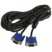 High Quality VGA 15Pin Male to VGA 15Pin Male Cable for LCD Monitor   Projector  Length  5m  Black