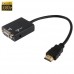 Mini HDMI to VGA   Audio HD Conversion Adapter Cable