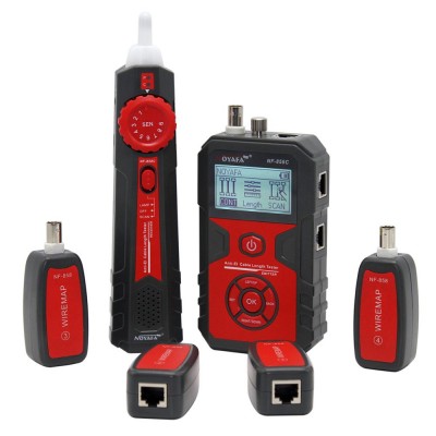 NOYAFA NF  858C Trace Cable Line Locator Portable Wire Tracker Cable Tester Finder Network Cable Testing BNC Measure Cable Length