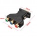 3 RCA RGB Video Female To HD15  Pin VGA Component Video Jack Adapter