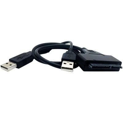 22Pins SATA to USB2 0 Cable for 2 5  inch SATA HHD Hard Drive SSD Solid State Drive USB 2 0 to SATA Adapter Cable