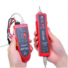 NOYAFA NF  806R Red Color Network Cable Fault Locator Tester UTP STP RJ45 RJ11 with Alligator Clip